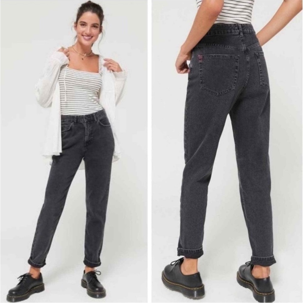 BDG | Mom High-Rise Jeans, Washed Black Dark Charcoal Wash Sz. 27